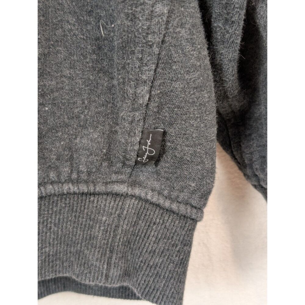 Y2K Sean John Full Zip Hooded Sweater Grey , Black and White Men's Size 3XL - Picture 15 of 16